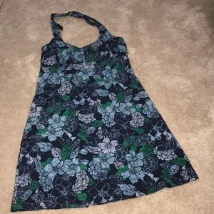 Columbia Floral Dress - Black, Green, Blue